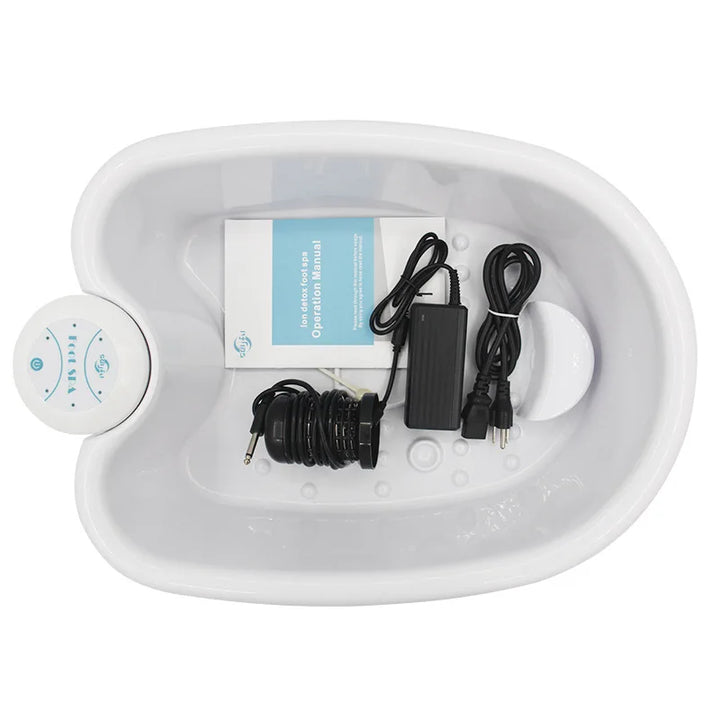 Detox Ionic Foot Spa Bath Massager Electric Mini FootBath Cleanse Machines Vibrating Whirlpool Care Arrays Aqua Health Therapy