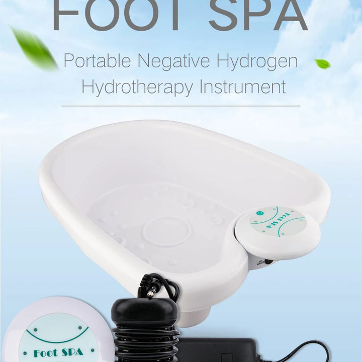 Ionic Detox Massage Machine Foot Bath With Foot Sap Massage Ion Cleanse Aqua Cell Spa Ion Detox Relief Pain Foot Massage + Basin