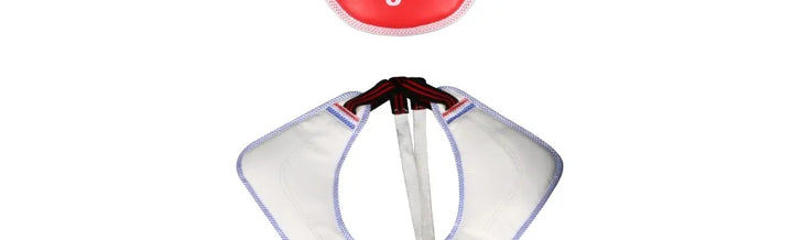 Protetor de torax para taekwondo wtf, sparring, tae kwon do, karate. Material reversível e malevel, protege o peito para crianças e adultos