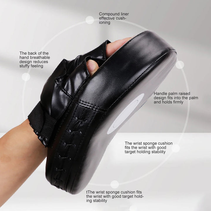 Focus Curved boxing gloves Boxing Kickboxing Martial Arts Training Equipment Accessories Pads Gauntlet  Sports Entertainme