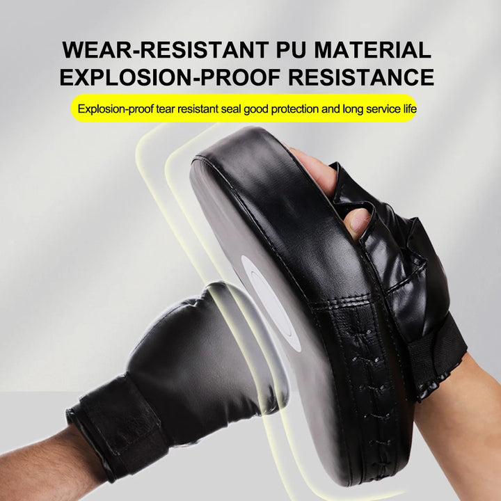 Focus Curved boxing gloves Boxing Kickboxing Martial Arts Training Equipment Accessories Pads Gauntlet  Sports Entertainme