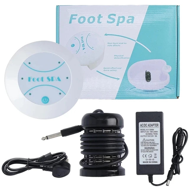 Detox Ionic Foot Spa Bath Massager Electric Mini FootBath Cleanse Machines Vibrating Whirlpool Care Arrays Aqua Health Therapy