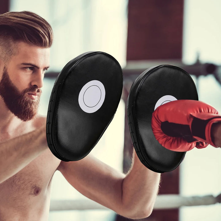 Focus Curved boxing gloves Boxing Kickboxing Martial Arts Training Equipment Accessories Pads Gauntlet  Sports Entertainme